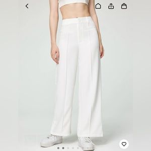 SOLID STITCH STRAIGHT LEG TROUSERS